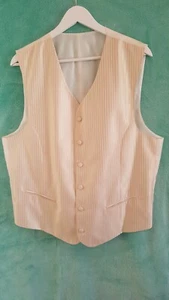 Complete Wedding Set Cardigan Tie Bow Gold Stripped Husband Day XXL Perfect - Picture 1 of 7