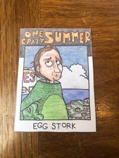Gummy Arts Trading Card 2022 Egg Stork 1986 Topps Style Bob Golthwait