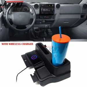 Wireless Charge Console Storage Box For Toyota Land Cruiser LC70 71 76 77 79 78 - Picture 1 of 9