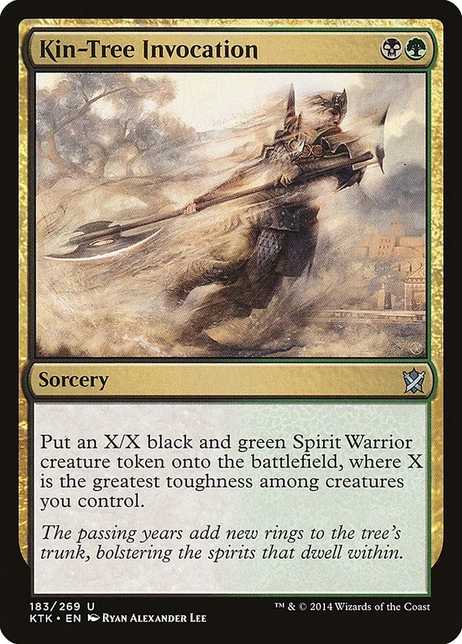 Khans of Tarkir Kin-Tree Invocation MTG Magic the Gathering NM - Image 1 of 1