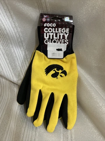 FOCO Iowa Hawkeyes College Utility Gloves - NWT Cover