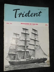The Trident; Magazine of the Sea (April 1953) Vintage Maritime Periodical - Bild 1 von 1