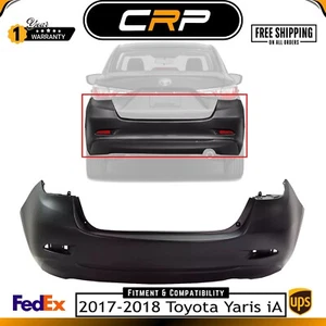 52159WB003 New Bumper Cover Fascia Rear Sedan for Toyota Yaris iA 2017-2018 - Picture 1 of 7