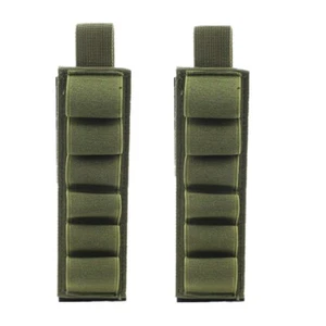 Tactical 2pcs 6 Rounds 12 Gauge Hook Loop Shotgun Shell Holder Ammo Carrier - Picture 1 of 12