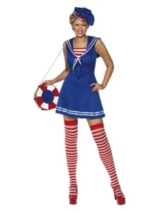 Disfraz Sailor Cutie Adultos Pequeño 8-10 Fuerzas Armadas Marina Militar Mujeres Damas - Imagen 1 de 23