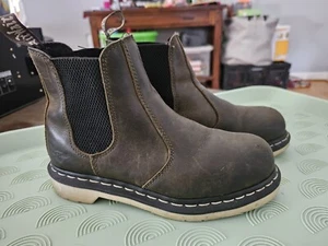 Stivali Dr. Martens Fellside Sd Marrone Taglia 6M Donna Punta Acciaio Air Wair Sicurezza - Foto 1 di 9