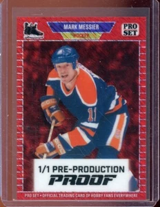 Juego profesional Leaf Collective Proof '89 2024 Shimmer Red Mark Messier (1/1) - Imagen 1 de 2