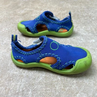 OP Ocean Pacific Niños Pequeños Zapatos Acuáticos Sandalia Deportiva Azul Verde Talla 5-6 Foto 1 de 4