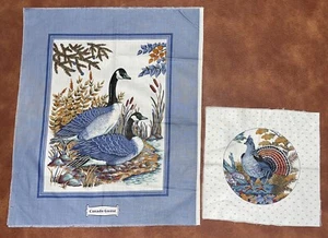 Cranston Print Works Game Birds Pillow Panels - Picture 1 of 11