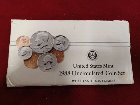 1988 United States Mint Uncirculated Coin Set Cover