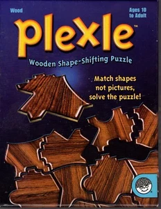 Plexle Holzpuzzle mit Formwechsel 16 Stck. Komplett Mindware Logic "WOOD" - Bild 1 von 4