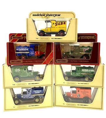 7 Matchbox Models of Yesteryear Y-3 1912 Ford Model - T Tanker & Delivery Trucks - Image 1 of 4