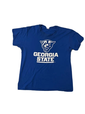 Georgia State Panthers Arch Logo Licensed Unisex Adult T-Shirt - SZ:L Cover