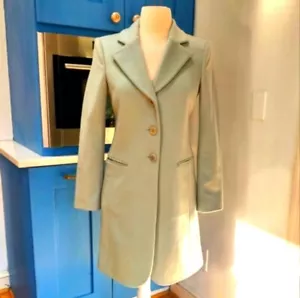 Emporio Armani Cashmere mint green peacoat 38 US 2 $1095 - Picture 1 of 8