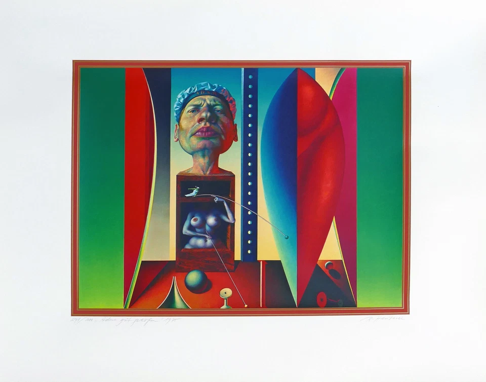 Rudolf HAUSNER, Adam gut getroffen aus 1975 - Siebdruck in Farbe - Bild 1 von 1