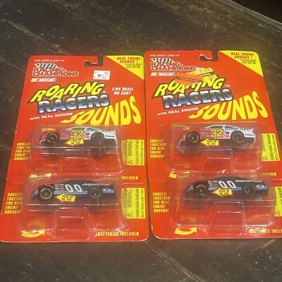 Lote de 4 Roaring Racers sonidos reales fundido a presión 1/64 Buckshot Dale Jarrett Foto 1 de 3