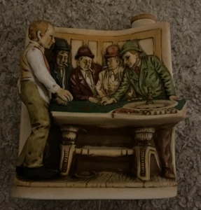 Vintage 1975 Haas Brothers Tonopah Nevada Saloon Roulette Table Whiskey Decanter - Picture 1 of 4
