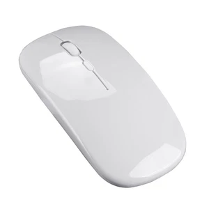 White Wireless 2.4G Mouse Ultra-thin Silent Mouse Portable And Sleek Mice R HLF - Afbeelding 1 van 11