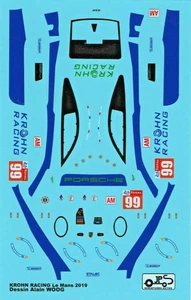 PORSCHE 991 RSR II N°99 -24 HOURS LE MANS 2019 JPS DECALS 1/43 - Foto 1 di 1