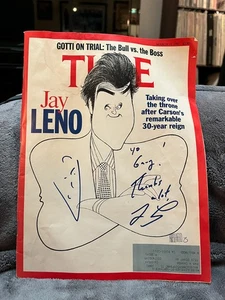 Jay Leno handsigniertes Time Magazine, März 1992 - Bild 1 von 1