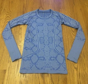Lululemon Swiftly Tech Long Sleeve CrewHeathered Pipe Dream Blue Gr. 4 - Bild 1 von 13