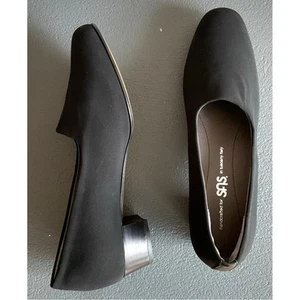 SAS Lucia Tacones Negros Sin Cordones, Zapatos Hechos a Mano en Toscana Italia Negro Talla 7.5 Nuevo - Imagen 1 de 8