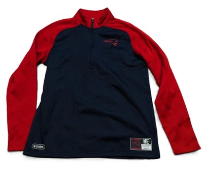 Pullover New England Patriots Para Hombre Grande Azul Marino NFL 1/4 Cremallera New Era Foto 1 de 4