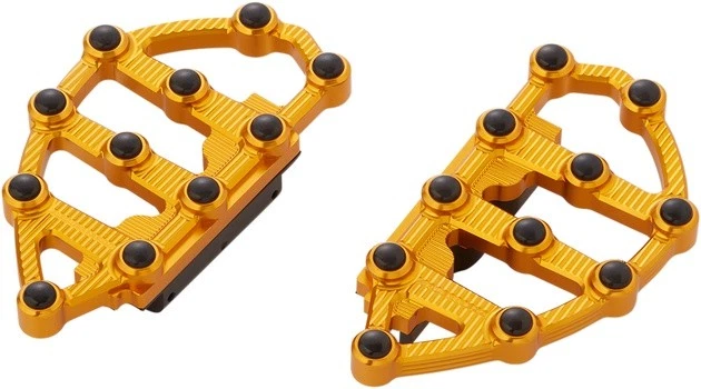 Arlen Ness MX Passenger Floorboards Gold 06-899 Harley Davidson - Изображение 1 из 1