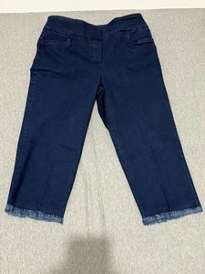 Alfred Dunner Super Stretch Modern Fit Blue Jeans Capri Größe 10 - Bild 1 von 11