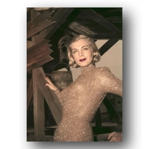 Foto vintage de 5x7 de Liizabeth Scott 1946 actriz cantante con vestido dorado glamour portr - Imagen 1 de 1