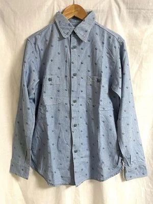 Camisa con botones Kapital estampado elefante manga larga cambray talla S envío gratuito Foto 1 de 4