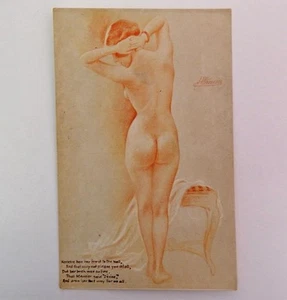 Postal antigua arriesgada de Suzanne Meunier completamente desnuda DIVINE NANETTE No. 43 - Imagen 1 de 4