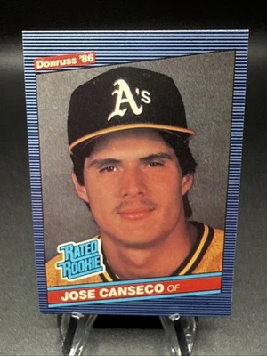 1986 Jose Canseco Donruss Rated Rookie Oakland Athletics Bash Brothers #39 - Image 1 of 2