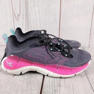 Reebok Zig Kinetica II Black Atomic Pink Earth Women SIZE 8 Running Shoes H05715 - Picture 1 of 17