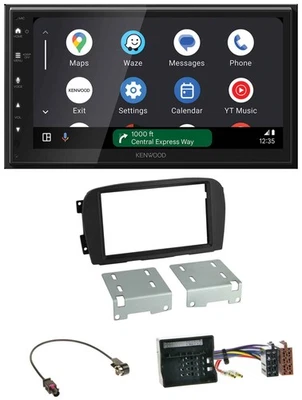 Kenwood DAB Bluetooth USB MP3 2DIN Autoradio für Mercedes SL-Klasse 00-06 R230 - Bild 1 von 4