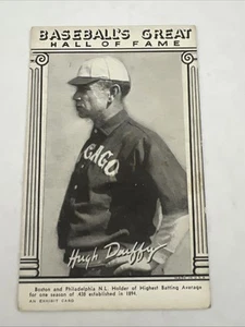 1948 Baseball Great HOF Exhibits HUGH DUFFY Hall Of Fame Baseball Card Rare VG - Picture 1 of 7