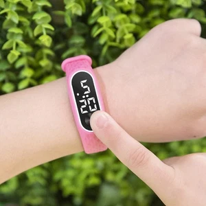 Silicone Children's LED Red And White Light Watch - Picture 1 of 11