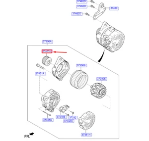 KIA CEED MK3 CD Generator Pulley 3732204950 NEW GENUINE - Picture 1 of 2