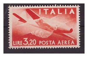 POSTA AEREA DEMOCRATICA 1946 - LIRE 3,20 NUOVO ** MNH - Foto 1 di 1