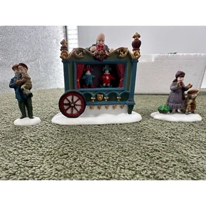 Vintage, Dept 56, HERITAGE VILLAGE, The Old Puppeteer, 5802-5, Set of 3 Accs - Picture 1 of 12