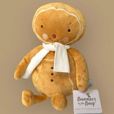 Bunnies By The Bay Peluche JENGIBRE EL HOMBRE PAN DE JENGIBRE Seguridad Lovey NUEVO Foto 1 de 4