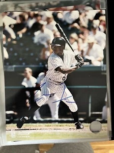 JUAN PIERRE AUTOGRAPHED SIGNED AUTO BASEBALL PHOTO 8x10 - Picture 1 of 1