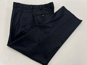 Jos A. Bank Men's Black Solid Cotton Khaki Pants 36X30 $98 - Picture 1 of 7