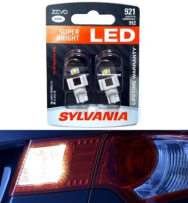 Sylvania ZEVO LED Light 921 White 6000K Two Bulbs High Mount Stop Brake Stock K - Image 1 of 4