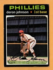 1971 Topps Deron Johnson #490 Philadelphia Phillies VGEX