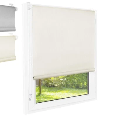 Rollo Klemmfix Verdunklungsrollo Thermo ohne Bohren Klemmrollo Fensterrollo - Bild 1 von 4
