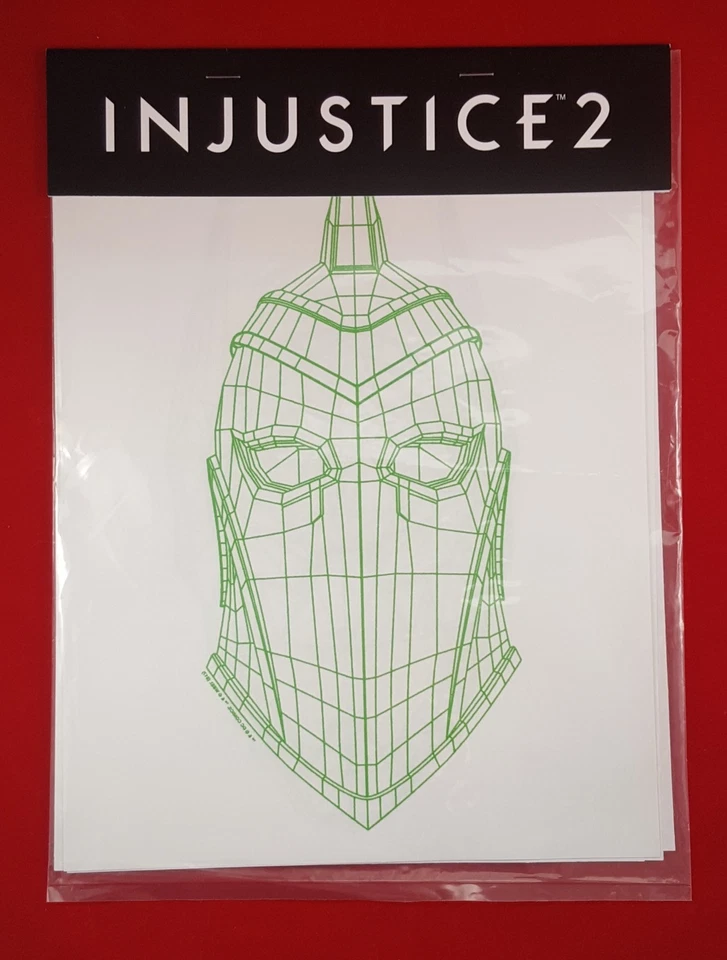 Camiseta promocional WB DC Comics Injustice 2 patrones planchados ¡CONJUNTO SELLADO! Foto 1 de 2