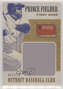 2013 Panini America's Pastime Jumbo Swatches /125 Prince Fielder #JS-PF