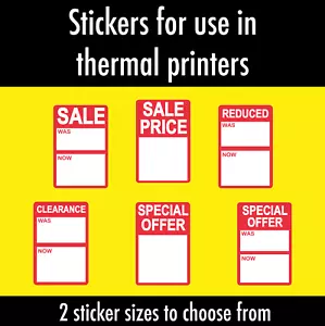 Thermal printer labels / stickers - Sale / Reduced / Clearance - Picture 1 of 13