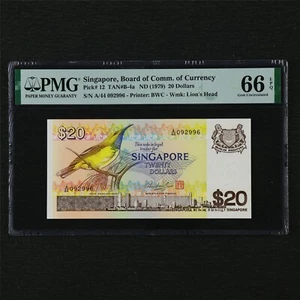 1979 Singapore Board of Comm.of Currency 20 Dollars Pick#12 PMG 66 EPQ Gem UNC - Picture 1 of 4
